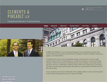 Tablet Screenshot of clementspineault.com